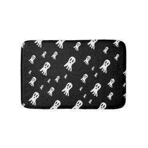 Dark Halloween Ghosts Bath Mat