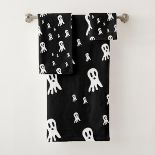 Dark Halloween Ghosts  Bath Towel Set