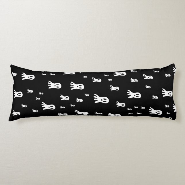 Dark Halloween Ghosts  Body Cushion (Front)