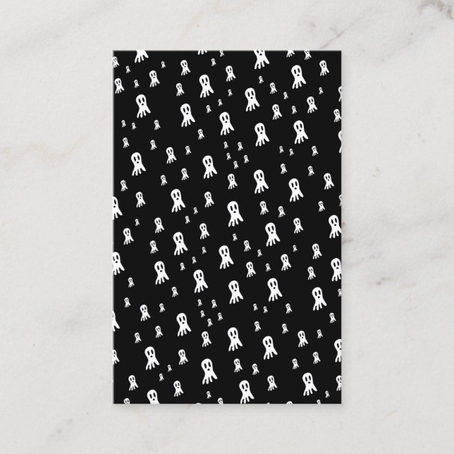 Dark Halloween Ghosts  Business Card (Front)