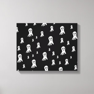 Dark Halloween Ghosts  Canvas Print