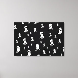 Dark Halloween Ghosts Canvas Print