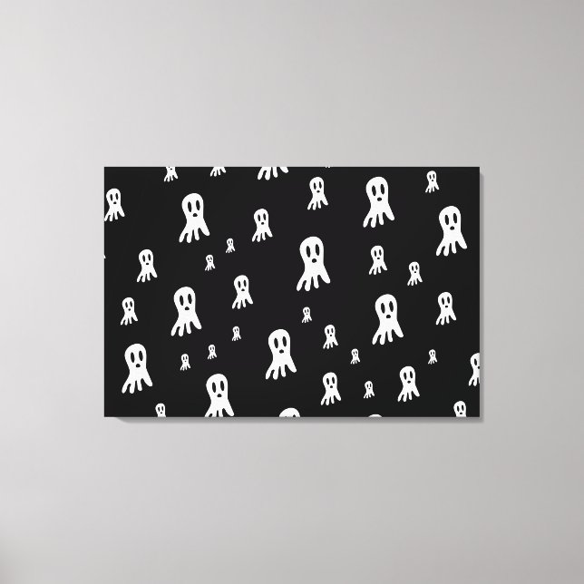 Dark Halloween Ghosts  Canvas Print (Front)