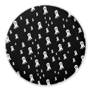 Dark Halloween Ghosts  Ceramic Knob