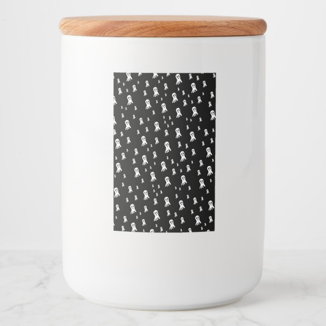 Dark Halloween Ghosts  Food Label (Front)