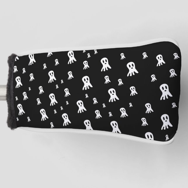 Dark Halloween Ghosts  Golf Head Cover (Front)