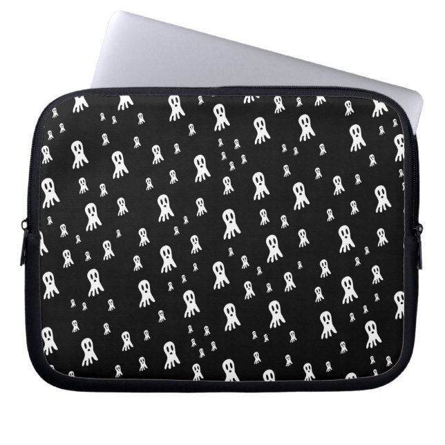 Dark Halloween Ghosts  Laptop Sleeve (Front)