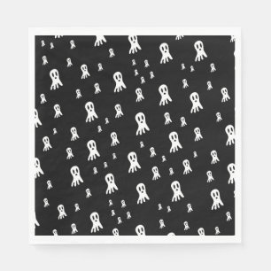 Dark Halloween Ghosts Napkin