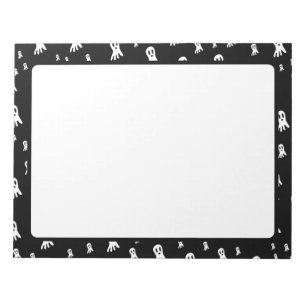 Dark Halloween Ghosts Notepad