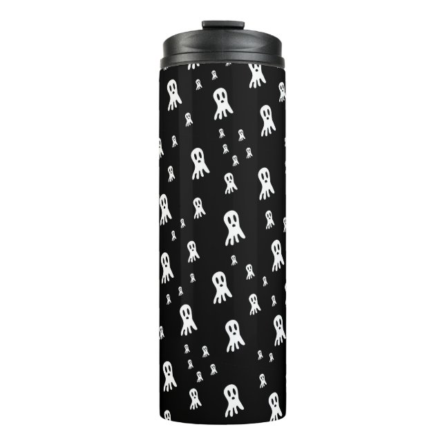 Dark Halloween Ghosts  Thermal Tumbler (Front)