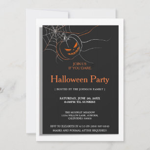 Dark Halloween Party  Invitation