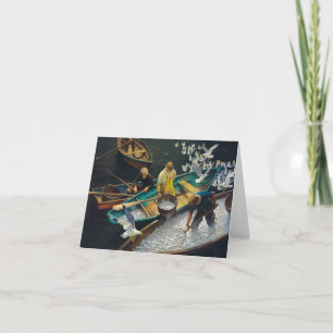 Dark Harbor Fishermen by Newell Convers Wyeth Thank You Card