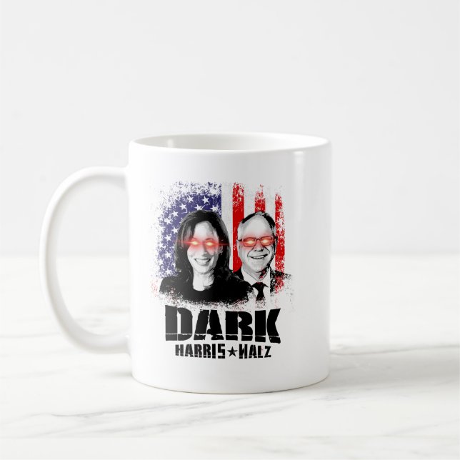 Dark Harris Walz 2024 Coffee Mug (Left)