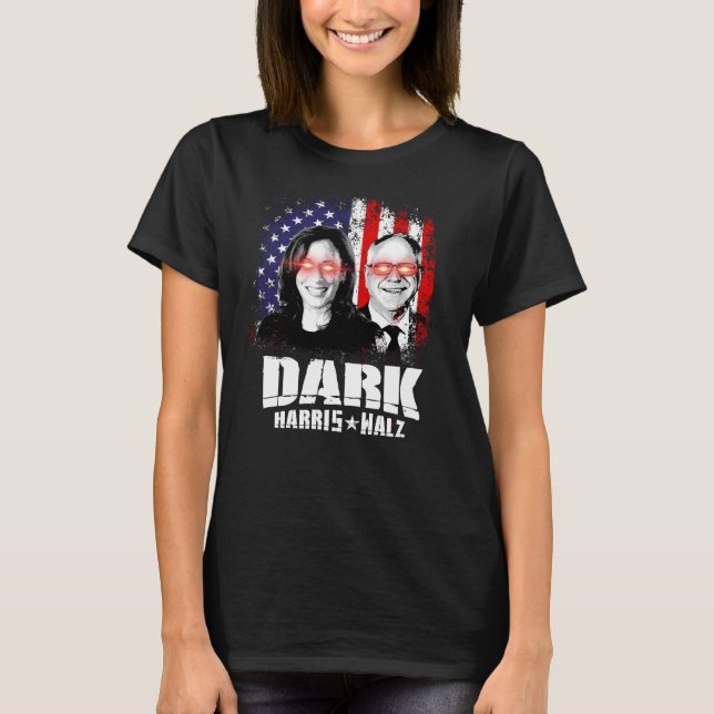 Dark Harris Walz 2024 T-Shirt (Front)