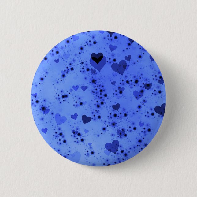 Dark Heart Bokeh Pattern One 6 Cm Round Badge (Front)