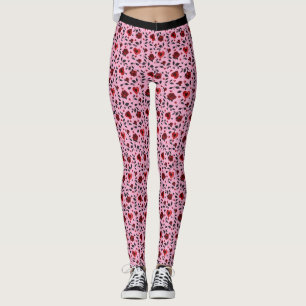 Dark Hearts and Roses Goth Leggings