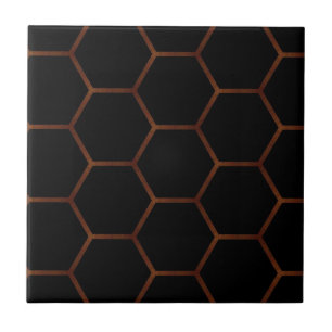 Dark hexagon tile