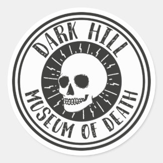 Dark Hill Museum of Death Skull Sticker