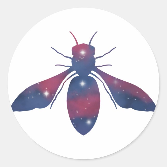 Dark Honeybee Starscape Sticker (Front)
