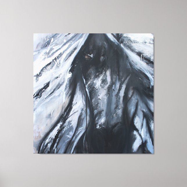 dark horse canvas print (Front)