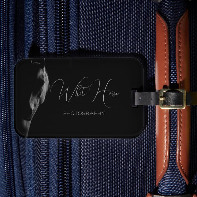 Dark Horse Personalised Luggage/Name Tag (Front Insitu 4)