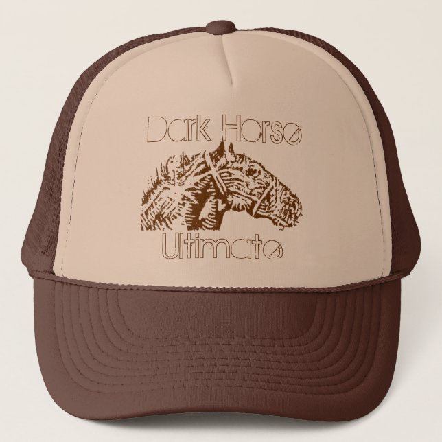 Dark Horse Ultimate Trucker Hat, brown Hat (Front)