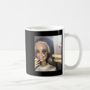 Dark Humor Doll Smoking Selfie Parody Coffee Mug