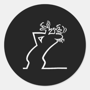 Dark Humor Sarcasm Funny Quote Witty Irony Office  Classic Round Sticker