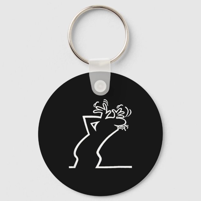 Dark Humor Sarcasm Funny Quote Witty Irony Office  Key Ring (Front)