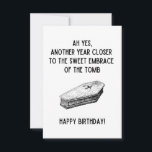 Dark Humour Birthday Card Funny for Spooky Friend<br><div class="desc">Perfect birthday card for your friend with the darkest sense of humour (the best kind)! There's not better birthday gift than making them laugh.</div>