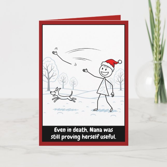 Dark humour Christmas Card (Front)