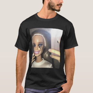 Dark Humour Doll Smoking Selfie Parody T-Shirt