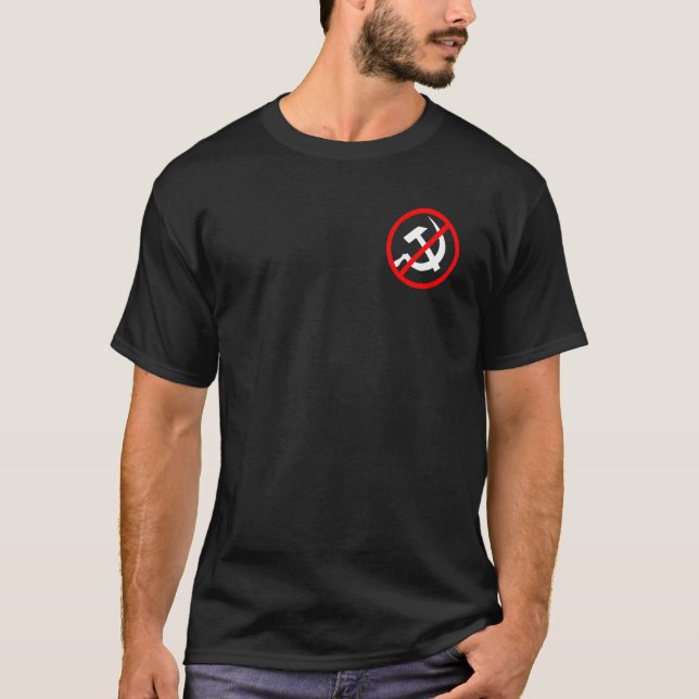 Dark Humour Is Like Food - Anti Communist & Social T-Shirt (Front)