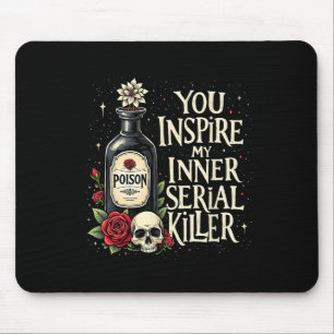 Dark Humour Poison Bottle Gothic Halloween Aesthet Mouse Mat