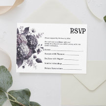 Dark Hydrangea Floral Gothic Halloween Wedding