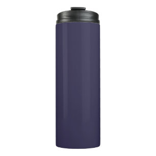 Dark Indigo Ink Blue Solid Colour Print Thermal Tumbler