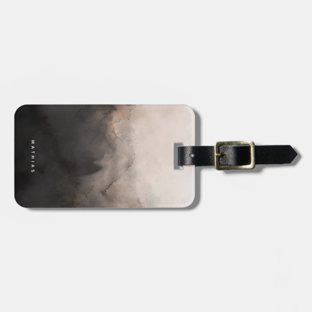 Dark Ink Luggage Tag (Front Horizontal)