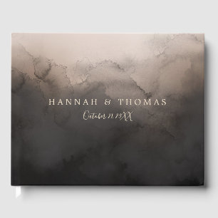 Dark Ink Wedding Guest Book