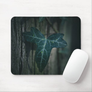 Dark Ivy Leaf Nature Photo Mouse Mat