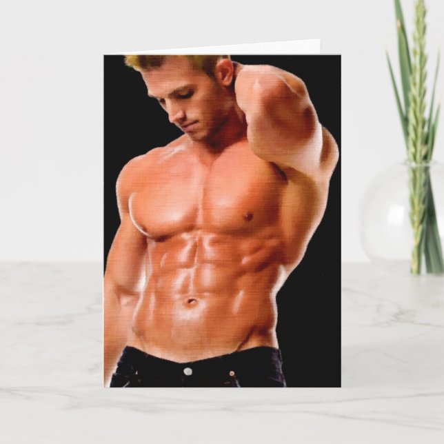Dark Jeans Hunk Card (Front)