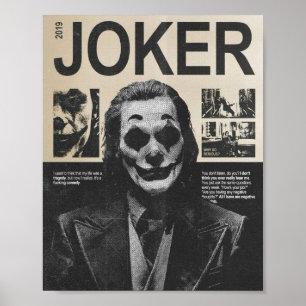 Dark Joker Poster – Gritty Urban Clown Mask Art 