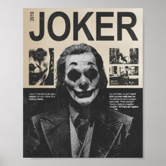 Dark Joker Poster – Gritty Urban Clown Mask Art