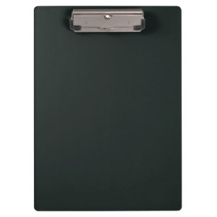 Dark Jungle Green Modern Monochromatic Clipboard