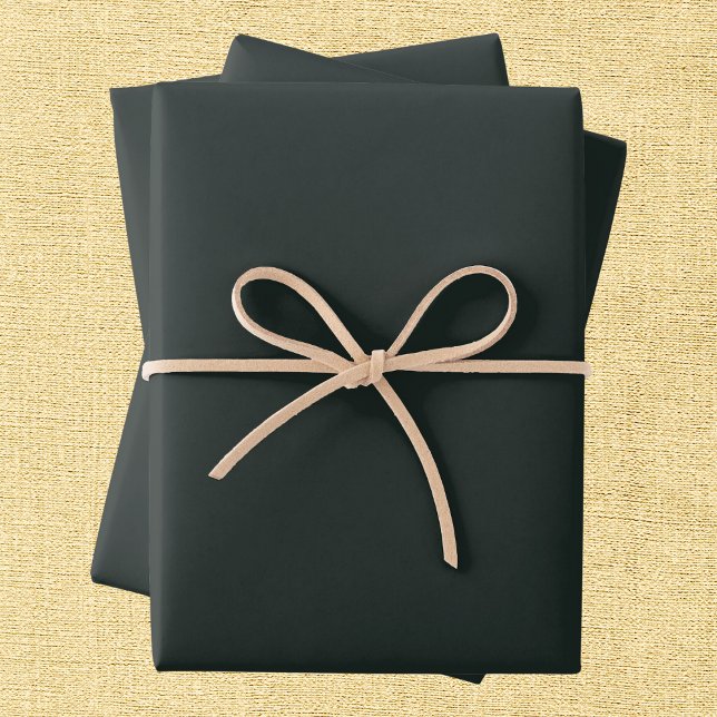 Dark Jungle Green Solid Colour Wrapping Paper Sheet (Creator Uploaded)
