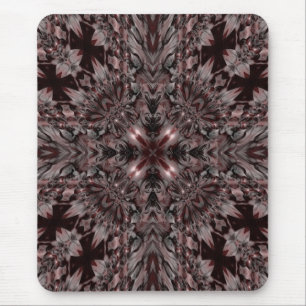 Dark kaleidoscope design mouse mat