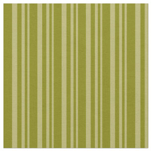 Dark Khaki and Green Stripes Fabric