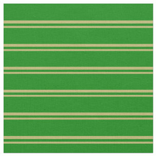 Dark Khaki & Green Coloured Stripes/Lines Pattern Fabric