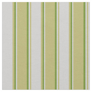 Dark Khaki, Light Grey & Green Lined Pattern Fabric