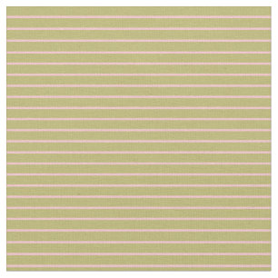 Dark Khaki & Pink Coloured Striped Pattern Fabric