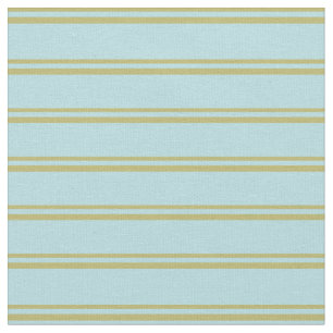 Dark Khaki & Powder Blue Stripes Fabric